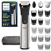 Norelco Philips All-in-One 7000 Series 23-Piece Trimmer - Electric Shaver and Clipper for Face, Beard, Head & Body, Self-Sharpening Titanium Blades, 26 Length Settings (0.5-16 mm), MG7970/49