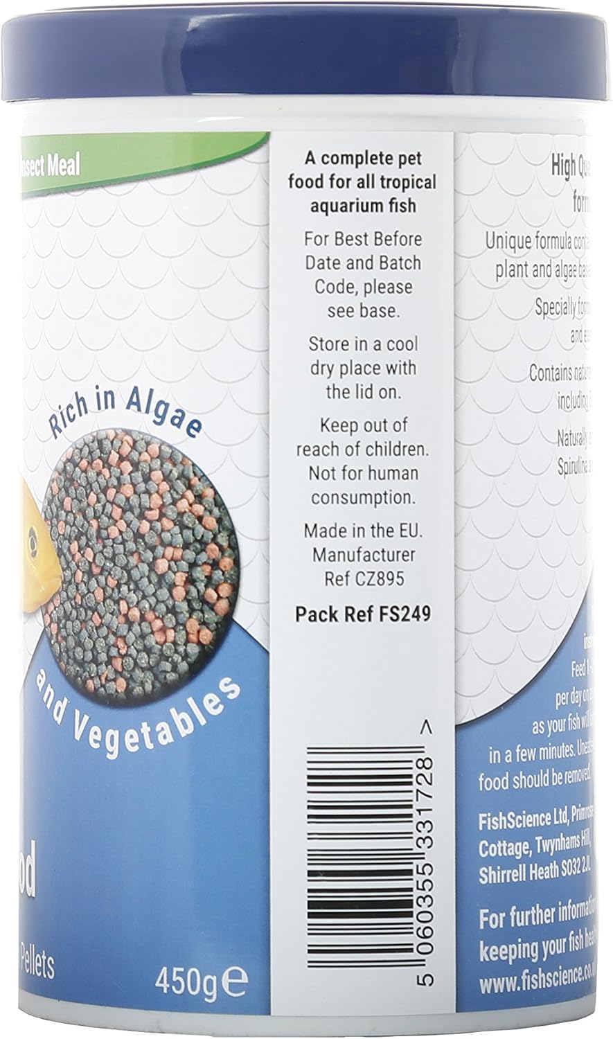 FishScience Malawi Pellets 450g, 450 g (Pack of 1) - Image 3