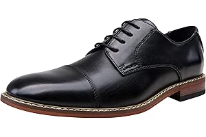 Vostey Men's Dress Shoes Oxford Shoes Formal Dress Shoes for Men Business Derby Shoes