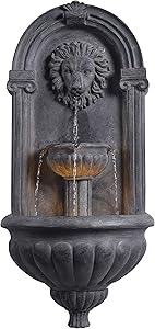 Kenroy Home 51043ZC Royal Fountains, 35 Inch Height, Zinc Finish
