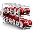 Sorbus Soda Can Rack Beverage Dispenser – Dispenses 12 Standard Size 12oz Soda Cans (White)