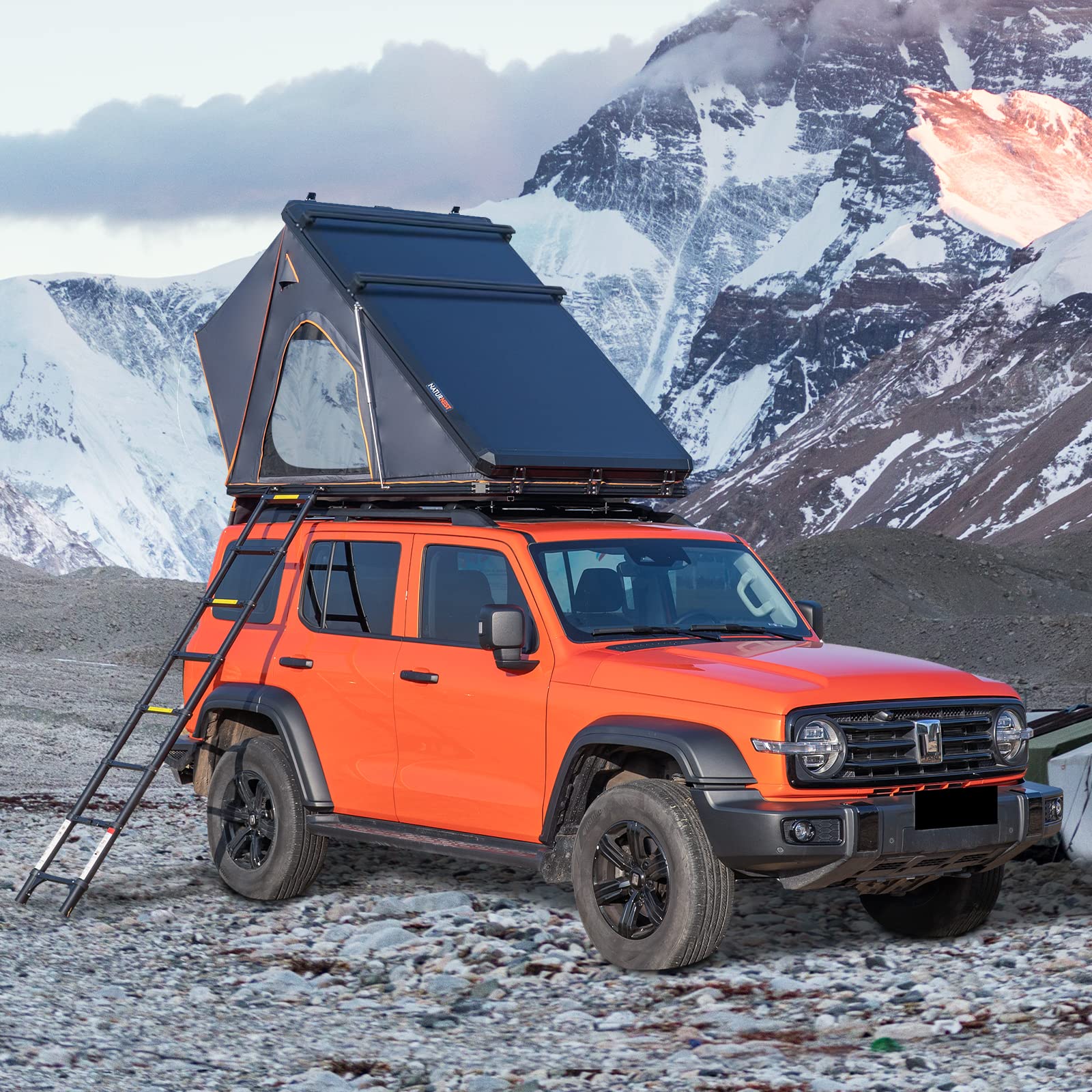 Mua Waterproof Aluminium Triangle Camping SUV Car Rooftop Tent Hard ...