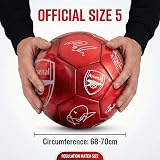 Hy-Pro Arsenal F.C. Classic Signature Football Size 5 Metallic Red view 6