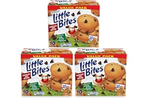 Entenmann's Little Bites Chocolate Chip Mini Muffins | 3 pack (30 pouches total)