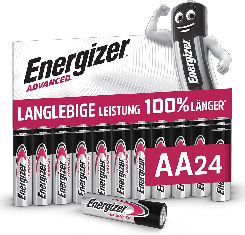 Advanced - AA Batterien (24 Stück) - 1,5V Alkali-Batterien