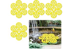 4pcs Floating Bee Island, Floating Bee Watering Station for Hive Butterfly Drinking Fountain Porous Design for Easy Feeding O