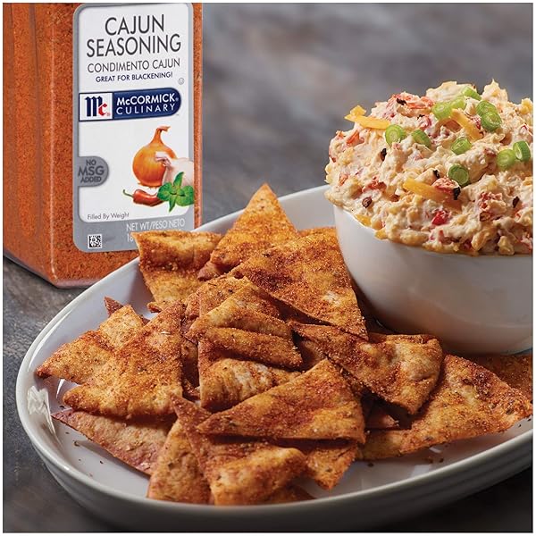 MCCORMICK CULINARY CAJUN SEASONING, 18 OZ – ONE 18 OUNCE CONTAINER OF CAJUN SEASONING MIX, MADE TO ENHANCE CATFISH, CRAWFISH, JAMBALAYA, GUMBO AND MORE