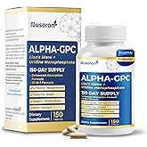 NUSORAN Ultra Alpha-GPC - 13-in-1 with Lion’s Mane, Uridine, Bacopa, Rhodiola - Max Absorption - Non-GMO, Gluten-Free, Lab Tested (150 Count (Pack of 1))