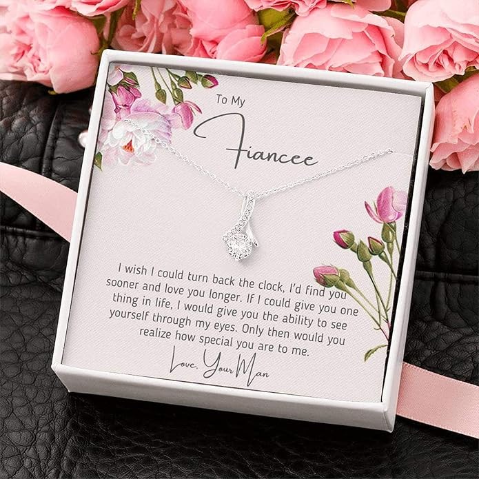 Gifts Personalized Fiancee Gift Necklace, Future Wife Gift