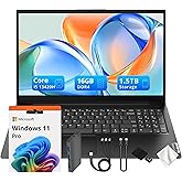 Lenovo V15 Gen 4i 15.6" FHD Anti-Glare Laptop, Intel i5-13420H, ‎Intel UHD Graphics, 16GB DDR4, 1.5TB Storage (512GB SSD&1TB Docking Station Set), Wi-Fi 6, Webcam, Win 11 Pro, Business Black