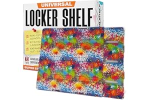 Tarli Universal Expandable Locker Shelves for Schools, Gym and Colleges - Extends Up to 16 inches - Maximize Your Locker Space with Non-Slip, Heavy Duty, USA Designed, Adjustable