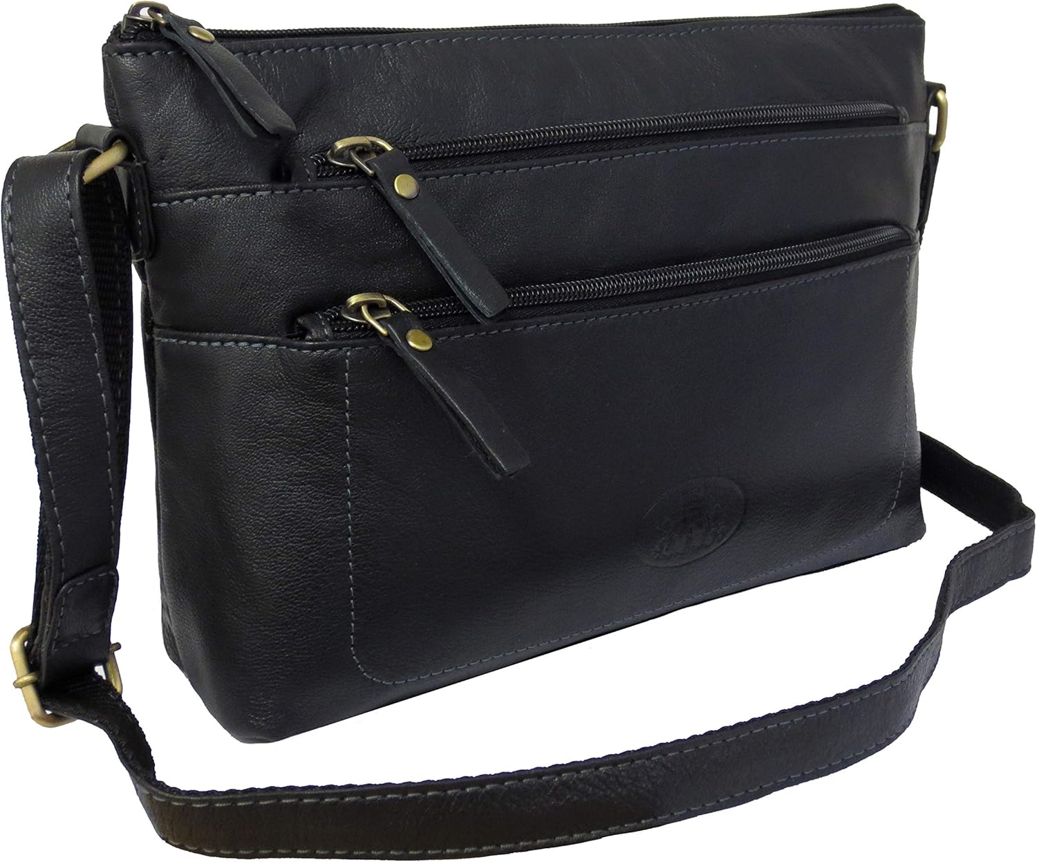 Rowallan Women's Black Leather Shoulder Bag Amazon.co.uk Luggage
