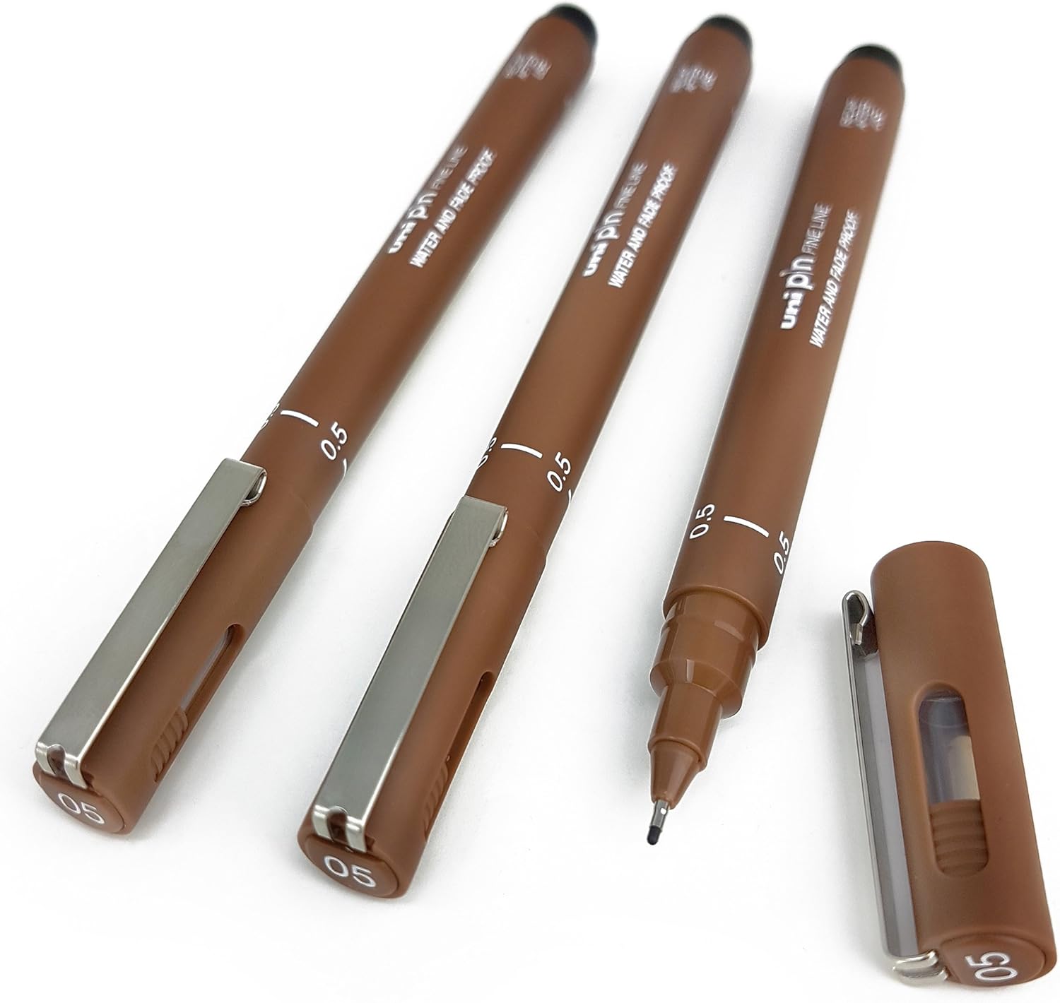 Uni Pin 0.5mm Technical Fineliner Drawing Pens Blue Ink (Box Of 12 - View #6