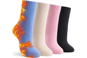 SISOSOCK Thick Thermal Socks for Women Extreme Cold Weather Winter Warm Socks Soft Cozy Womens Crew Socks with Gifts Box