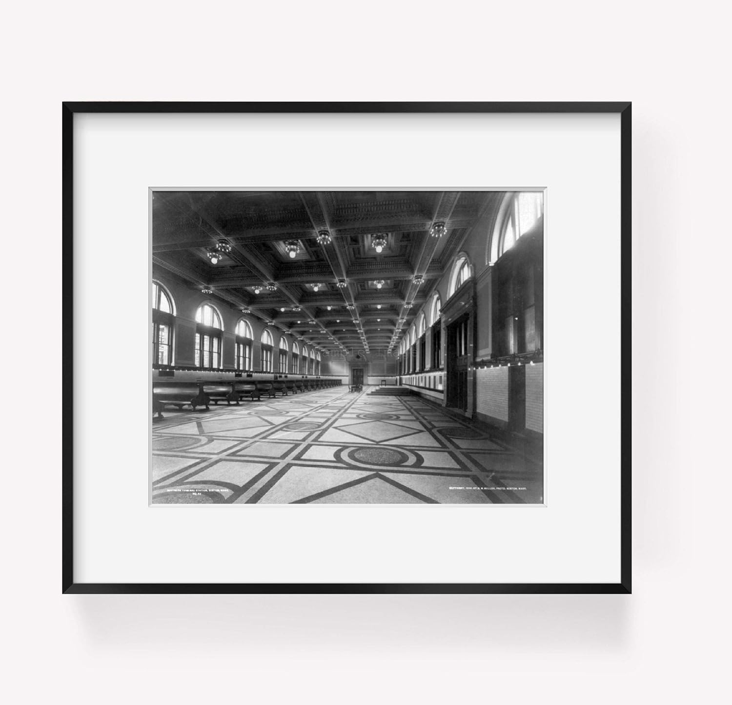 Photographs - INFINITE PHOTOGRAPHS c1899 photograph of Interior of main waiting room, Southern Terminal Station, Boston, Mass.