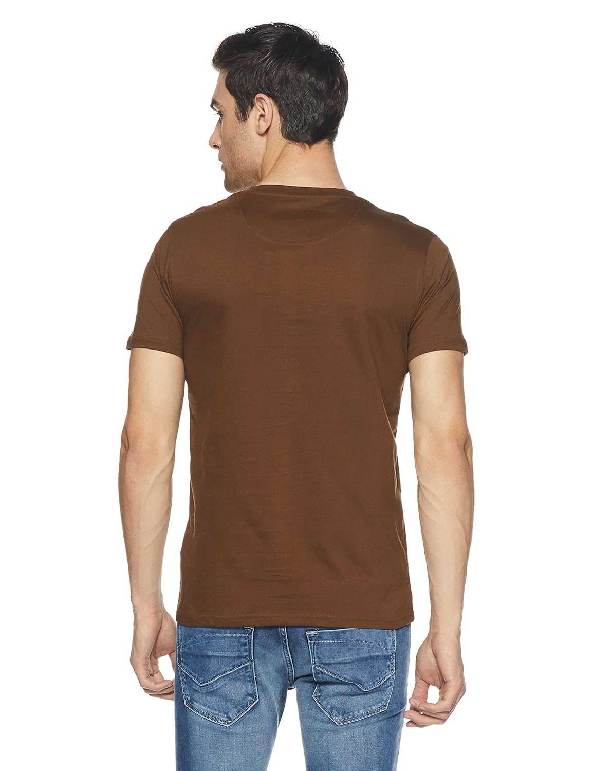symbol amazon brand men's cotton v-neck t-shirt