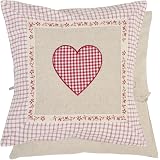 Clayre & Eef Federa Per Cuscino Sedia Multicolore 40x40 Cm - 100% Cotone, Stile Shabby Chic E Vintage, COL25