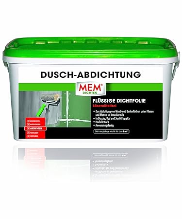 MEM Duschabdichtung, (MEM Roll-Dicht) 8 Kg - Zur Abdichtung Von Bädern