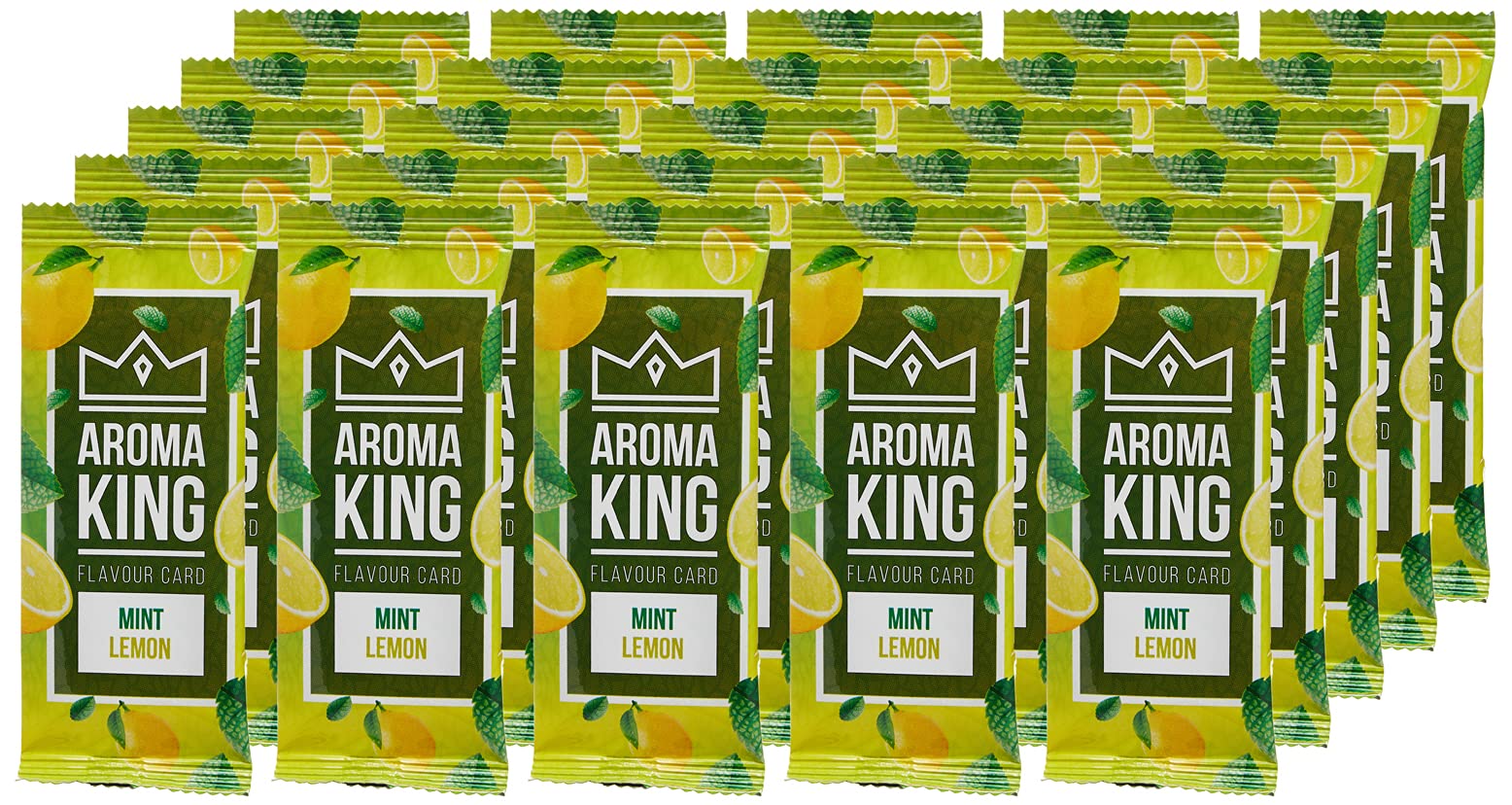 Aroma King Smoking Flavour Cards, Yellow, Box of 25 Units
