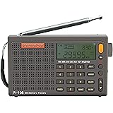 RADIWOW SIHUADON R108 Shortwave AM FM Radio LW MW AIR Band DSP Full Band Portable Radio Battery Operated with Sleep Timer Ala