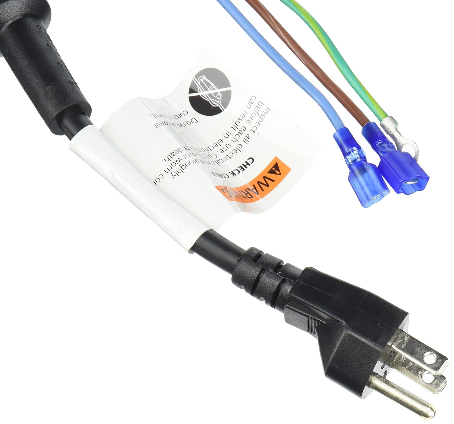 ProTeam 100641 Cord, Pigtail 3 Wire, w/Nut & Washer in Grommet