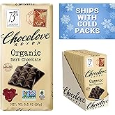 Chocolove Organic Dark Chocolate Bars | 73% Cocoa | Certified Fair Trade Organic Belgium Chocolate | Ethically Sourced, Non-G