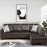 GlasFlength L Shaped Couch, Modular Sectional Sofa