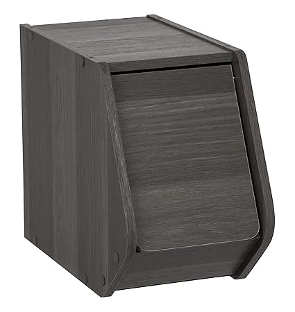 Amazon Com Iris Usa Sbd N Gray Narrow Modular Wood Stacking