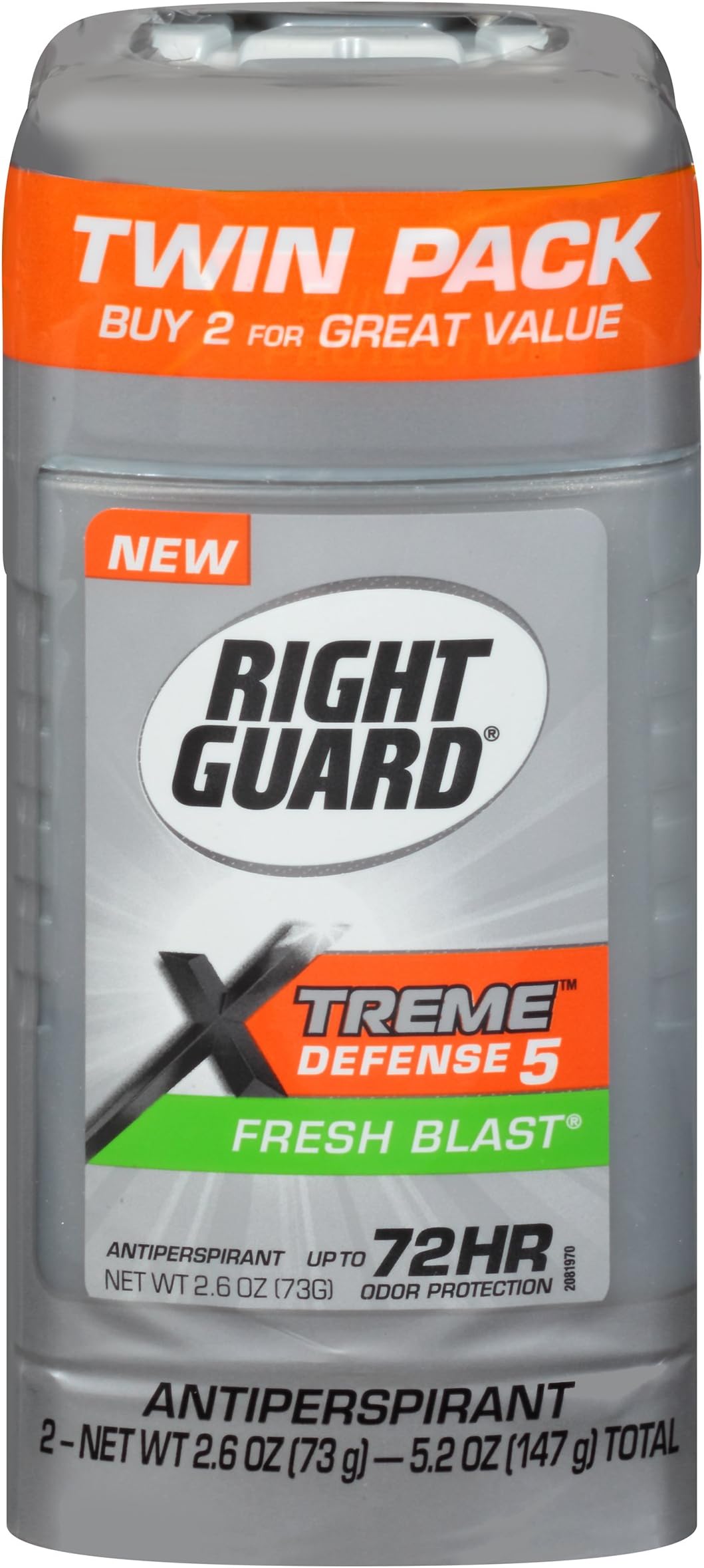 Right Guard Xtreme Antiperspirant Invisible Solid Fresh Blast 2-pk.