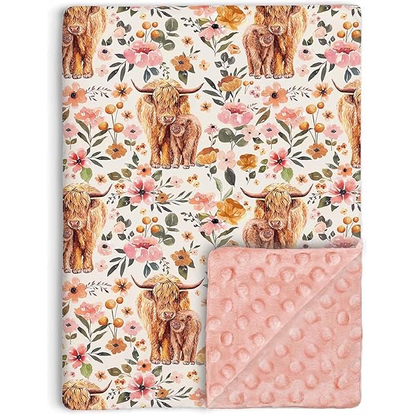 Breastfeeding Cover HawSkgFub Highland Cow Boho Floral Changing