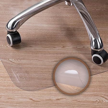 Bodenschutzmatte Bodenschutzmatte Bürostuhl Bürostuhlunterlage Stuhlunterlage transparent für Hartböden abgerundete Ecken rut