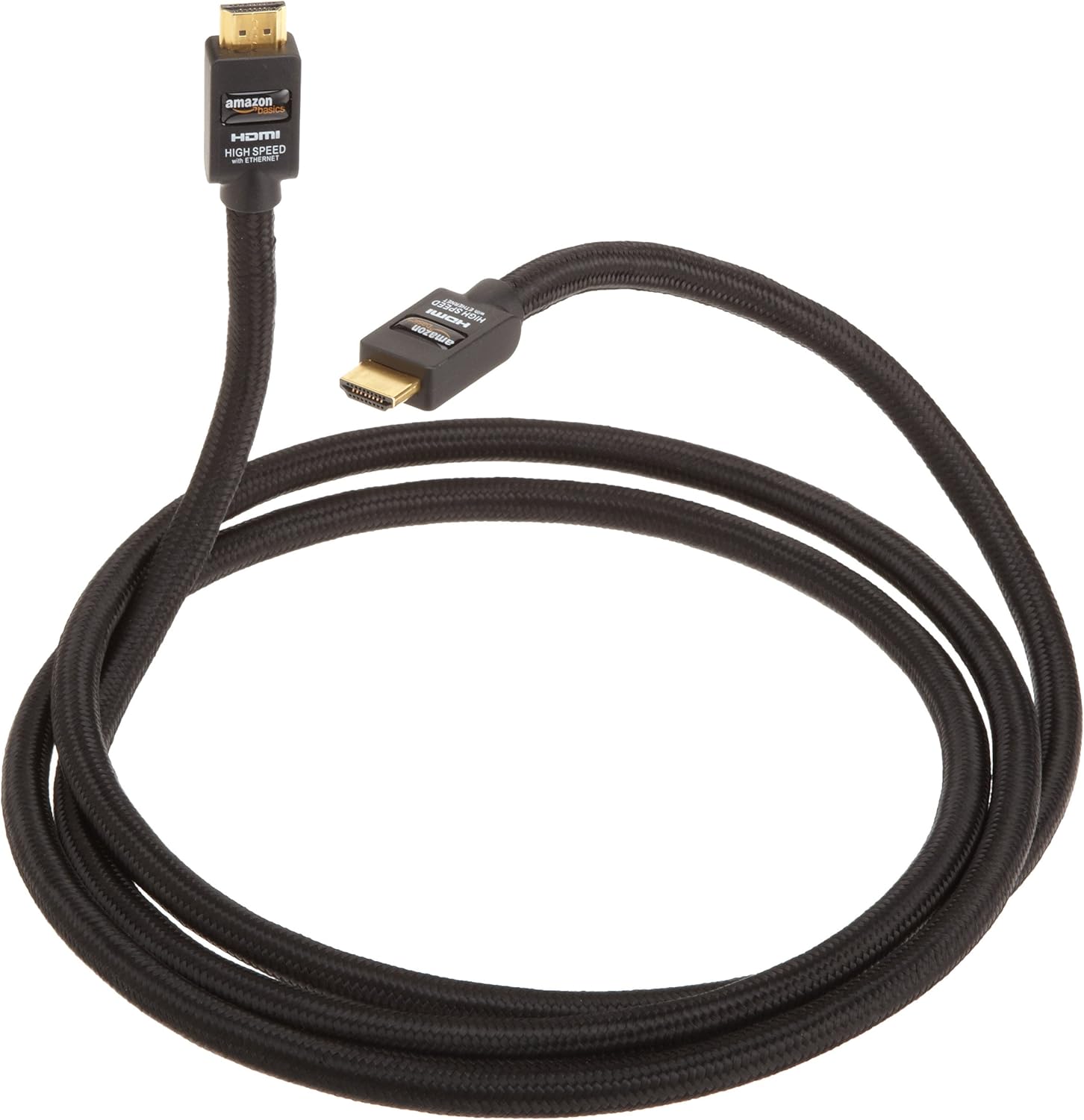 AmazonBasics HighSpeed HDMI Cable with Braided 6.5 Feet / 2 m