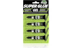 CAMALEAO Super Glue Gel for Plastic, Metal, Glass, Ceramic, Wood, Rubber, Leather, 2900 PSI Strength All Purpose Single-Use M