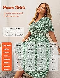 Hanna Nikole Plus Size Smocked Dress Short Sleeve