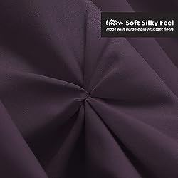 Nestl Purple Bed Skirt Twin Size, Pinch Pleat Twin