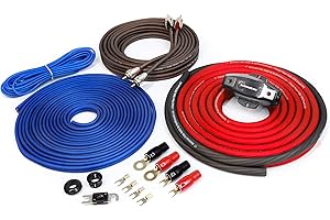 KnuKonceptz Kolossus 4 Gauge OFC Amplifier Installation Kit - Red