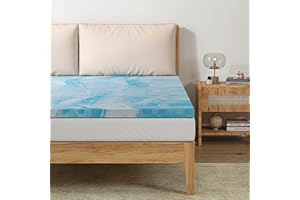 CH CHARME HOUSE 2 Inch Memory Foam Mattress Topper King Size, Gel Infused Memory Foam Bed Topper for Back Pain Relief, Cooling Mattress Pad, CertiPUR-US Certified, 80×76"