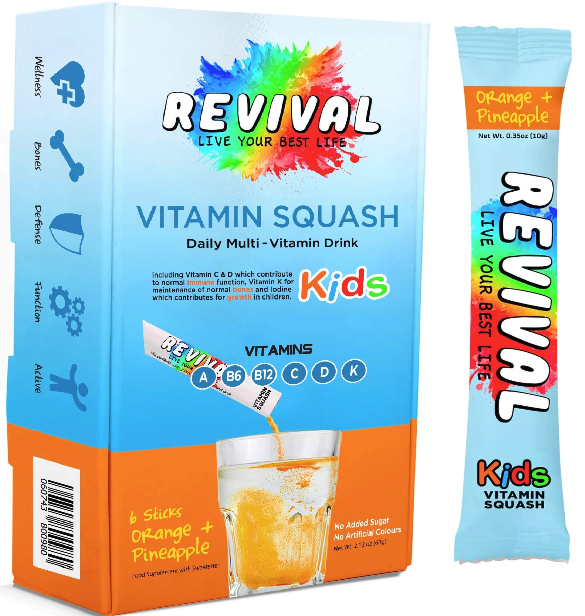 Revival Multivitamin Kids Drinks Multivitamin D, A, C, K, B6, B12