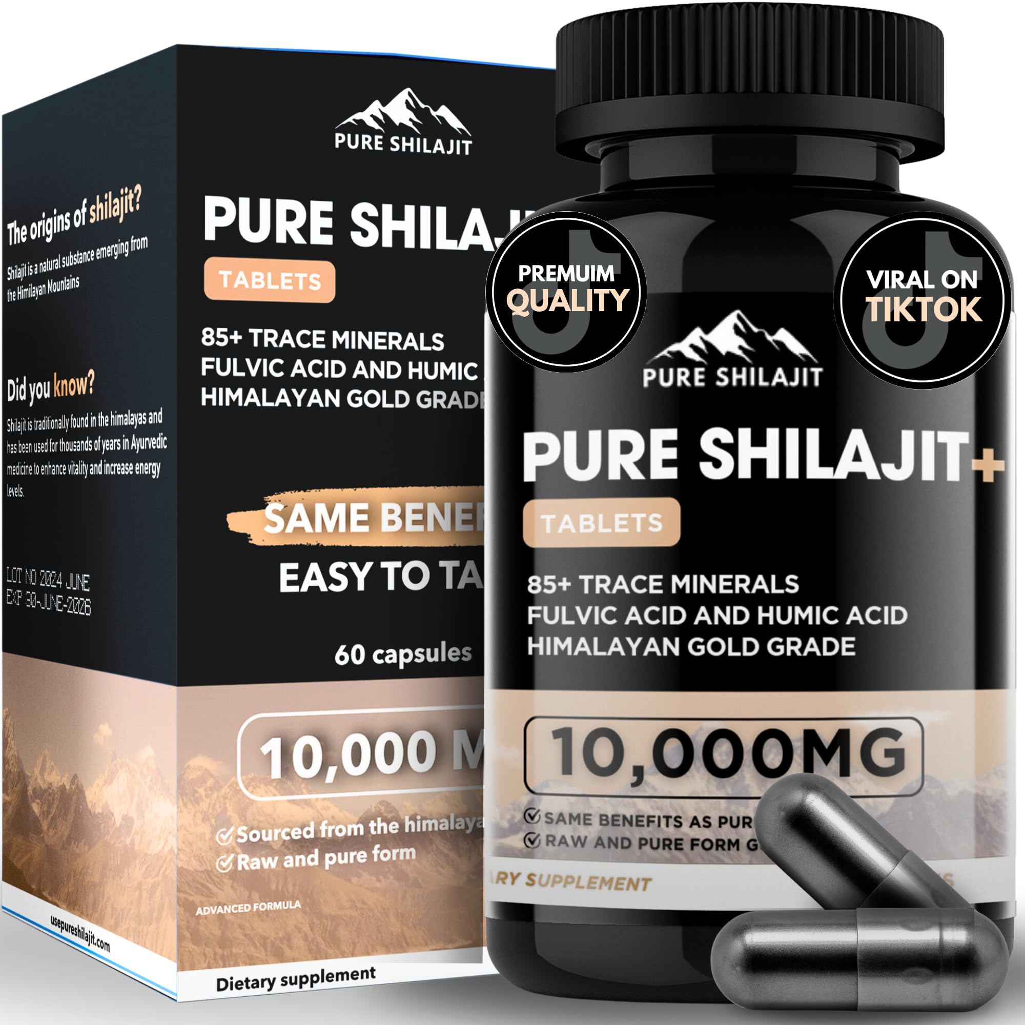 Pure Shilajit+ Capsules