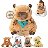 Lilly's Love Weighted Stuffed Animals for Adults &amp; Kids, 5 lb Weighted Capybara Plush, Big Capybara Stuffed Animal with Removable Insert &amp; Machine Washable Cover, Capybara Gift - Clyde The Capybara