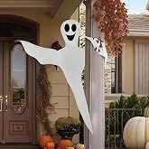 Halloween Decorations Outdoor, 53" Wrap Ghost Bendable Flying for Yard | Tree Wrap Ghost Halloween Decor Outdoor, Bendable Flying Ghost for Yard Lawn Garden, Haunted House Porch Indoor Party