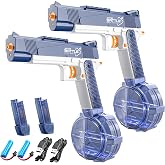 2 Pack Electric Water Gun, Water Guns for Adults, Magazine Large Capacity Automatic Water Gun, Toys for Pool, Beach, Outdoor Activities