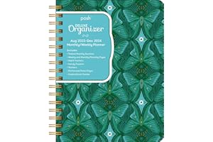Posh: Deluxe Organizer 17-Month 2023-2024 Monthly/Weekly Hardcover Planner Calendar: Blue Butterflies