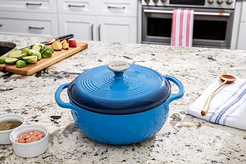 Lodge Quart Enameled Cast Iron Dutch Oven with Lid – Dual