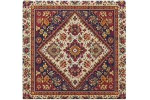 CHIGUA Square Seat Cushion Memory Foam Chair Pad Persian Original Tribal Texture Removable Zipper Cover Polyester for Office 