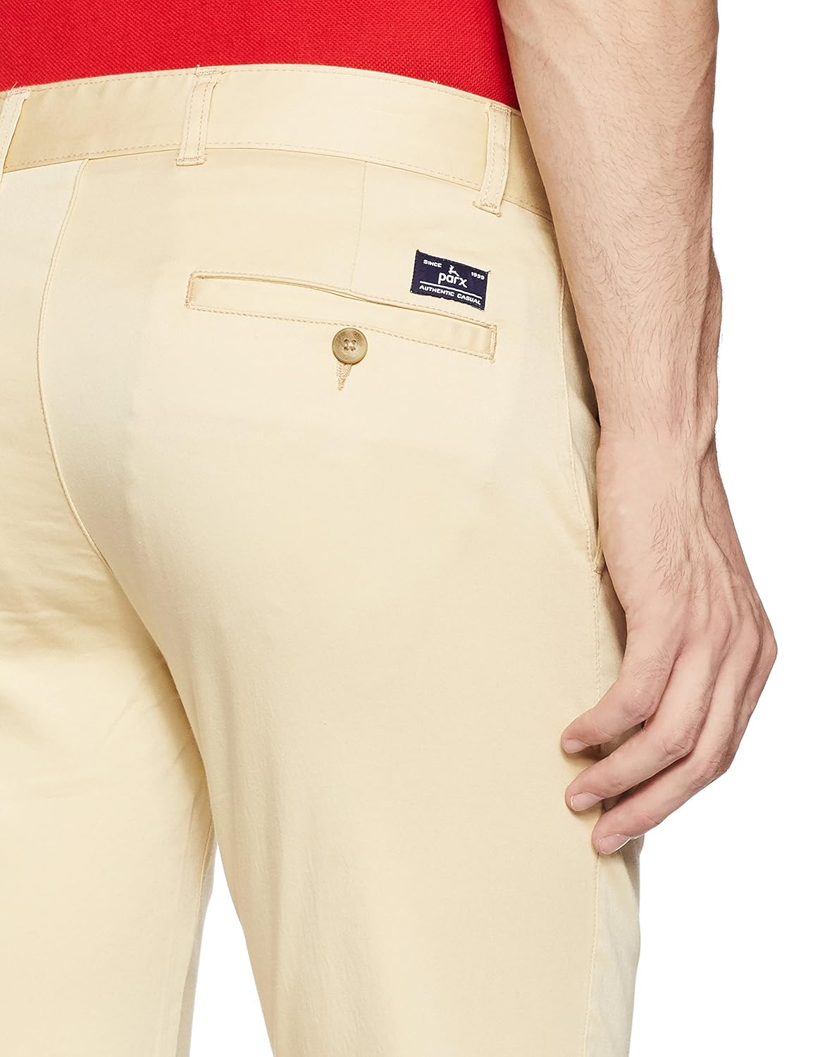 parx men's slim fit casual trousers