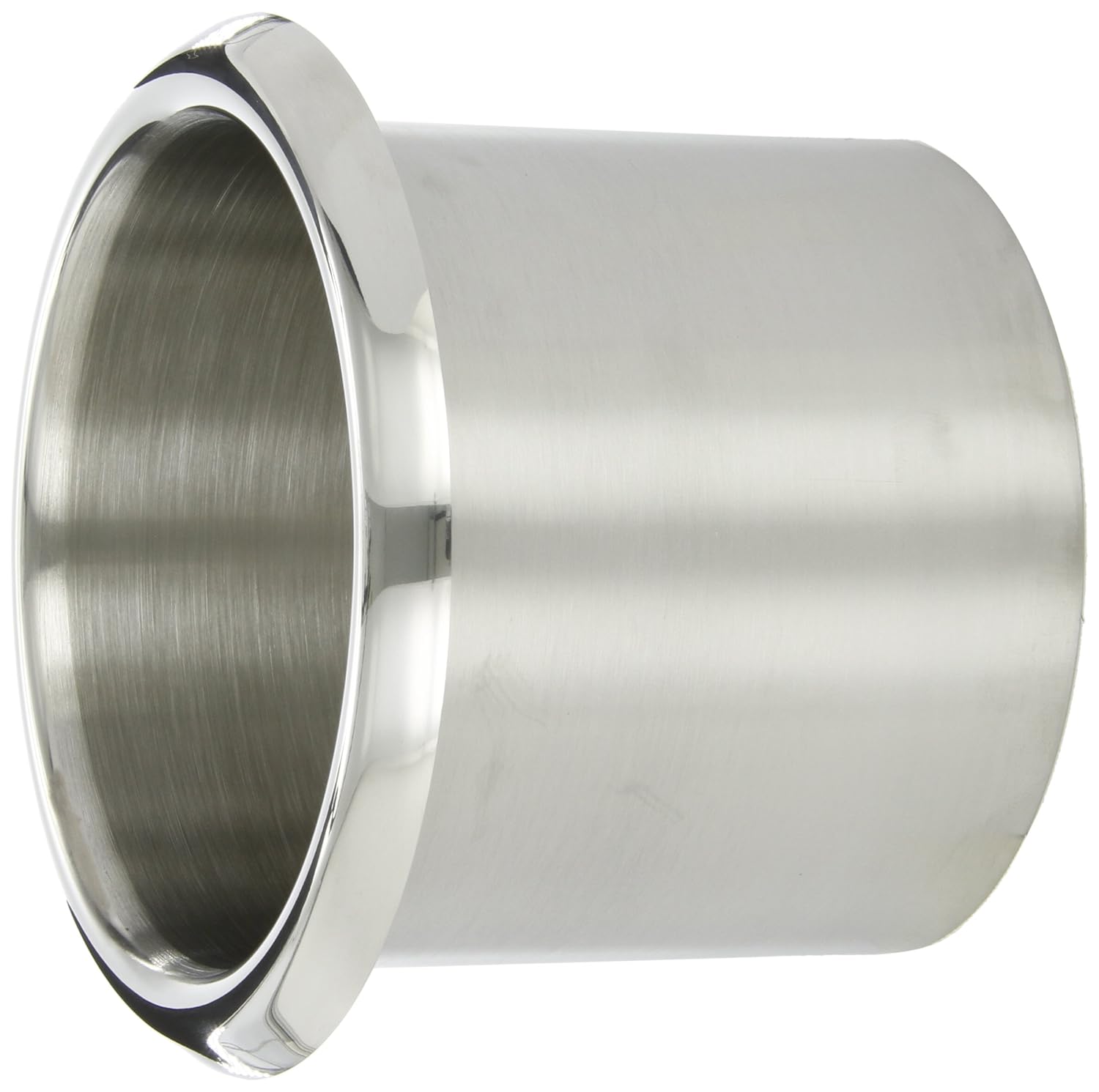 Bobrick 529 300 Stainless Steel Countertop-Mounted Circular Waste Chute, Bright Polished Finish, 6-15/16" OD x 5-1/2" ID x 5" Depth
