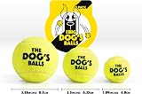 The Dog's Balls Large Yellow Dog Tennis Balls 3-Pack Non Abrasive Felt Floats view 5