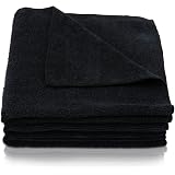 10 Serviettes Microfibre Salle De Bain - 280 G/m² - Super Absorbantes - 30x50 Cm - Marron Clair