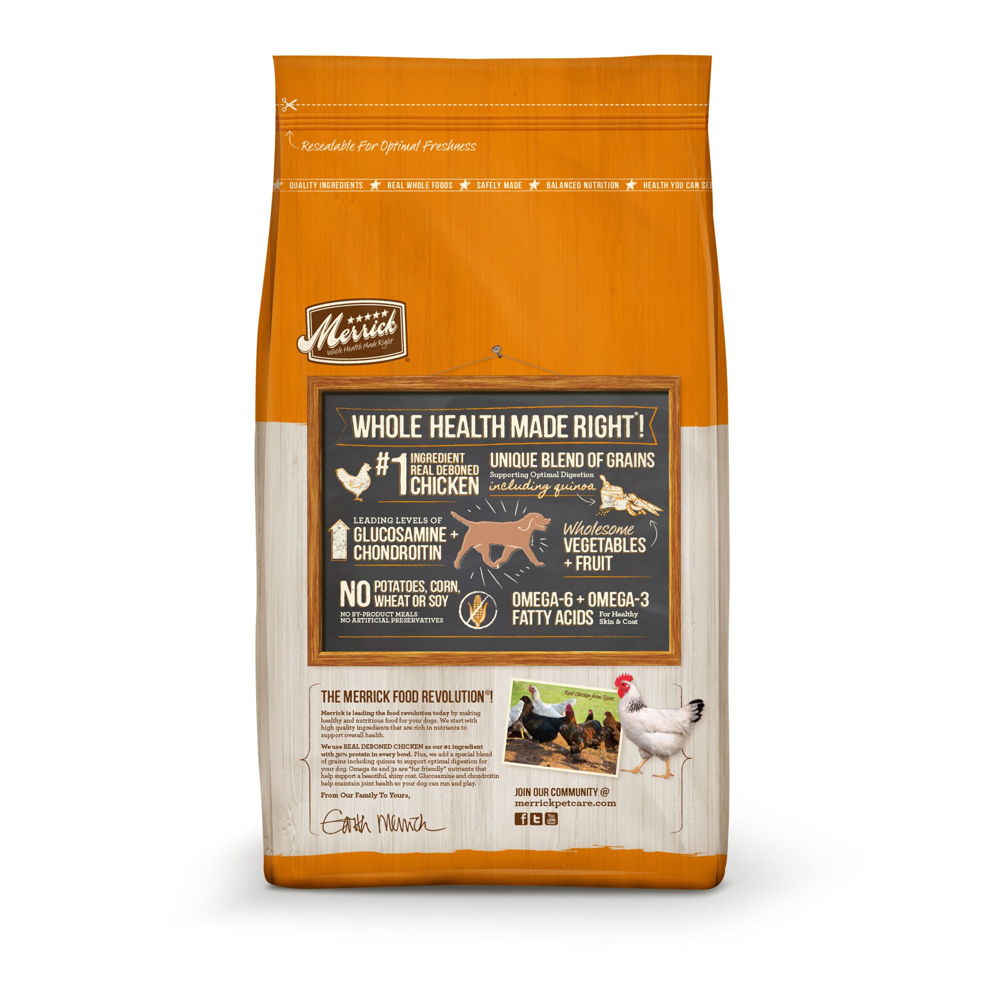 Merrick Dry Dog Food with added Vitamins Minerals for All Breeds, 12